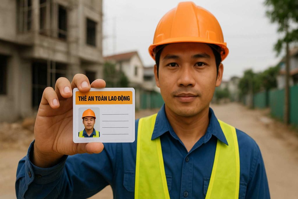 Mẫu thẻ an toàn lao động Nhóm 3