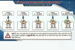 Các mức xử phạt hành chính khi vi phạm huấn luyện an toàn lao động