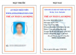 Thẻ an toàn lao động nhóm 3