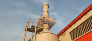 Trạm quan trắc khí thải tự động giám sát liên tục lượng khí thải phát sinh.