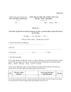 các bước nộp báo cáo an toàn lao động